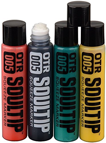 KLAMOTTEN STORE Marker Set OTR Soultip Street Paint Squeeze Stifte Graffiti 12mm Dripstick Farbintensiv hohe Qualität 4 Stück von KLAMOTTEN STORE