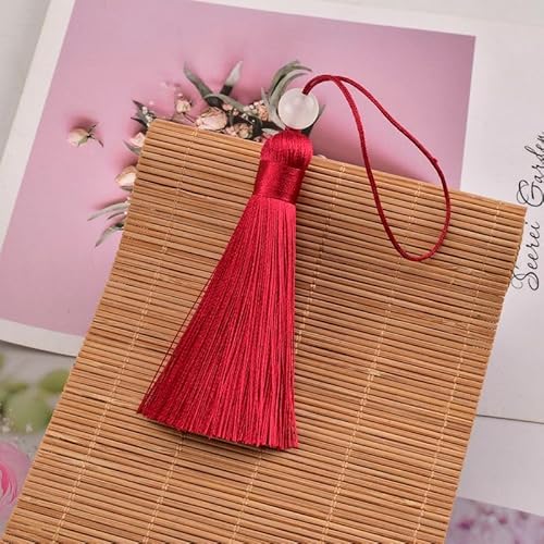 KLDGQ 10–60 Stück, 16 cm, kurze und chinesische Knoten-Quasten, Dekoration, bunte dekorative Handtaschen-Quasten, dekorative Quasten für Möbel KLDGQ 10–60 Stück, 16 cm, kurze und chinesische Knoten-Quasten, Dekoration, bunte dekorative Handtaschen-Quasten, dekorative Quasten für Möbel von KLDGQ