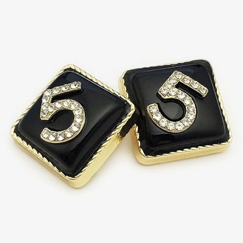 KLDGQ 10 Stück 15/17/23 mm quadratischer Buchstabe 5 Metall-Strassknöpfe zum Nähen, Strass-Ösenknopf, Strassknöpfe für Strickjacken KLDGQ 10 Stück 15/17/23 mm quadratischer Buchstabe 5 Metall-Strassknöpfe zum Nähen, Strass-Ösenknopf, Strassknöpfe für Strickjacken von KLDGQ