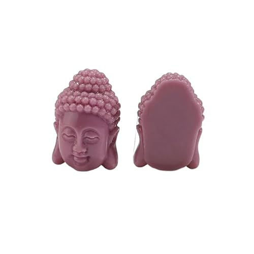 KLDGQ 17–23 mm, 10 Stück, Lotusblume, Kunstharz, Koralle, Buddhakopf-Perlen, Charm-Anhänger, Buddhakopf-Abstandshalter-Perlen zur Schmuckherstellung, tibetische Buddha-Perlen KLDGQ 17–23 mm, 10 Stück, Lotusblume, Kunstharz, Koralle, Buddhakopf-Perlen, Charm-Anhänger, Buddhakopf-Abstandshalter-Perlen zur Schmuckherstellung, tibetische Buddha-Perlen von KLDGQ