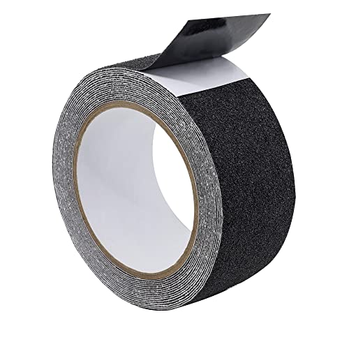 KLEBASTO Antirutsch klebeband | antirutschstreifen zum Kleben | Extra stark für den Innen und Außenbereich | rutschfester Bodenbelag für Treppen,Leiter (Schwarz, 25 mm x 10 m) von KLEBASTO