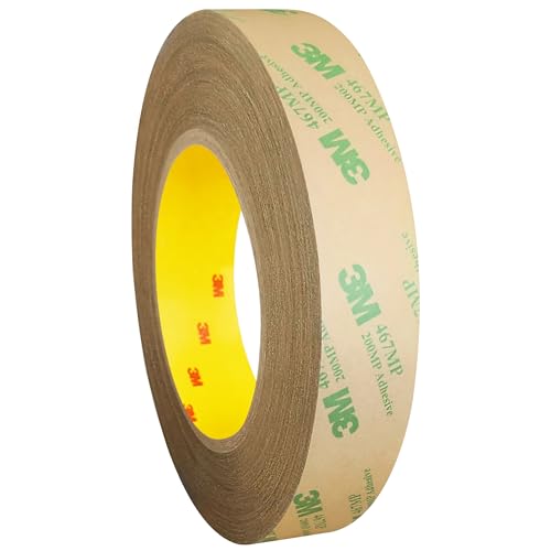 3M 467 MP | Doppelseitiges Klebeband | Extra dünn | Stark klebend / 30 mm x 55 m von KLEBESHOP24