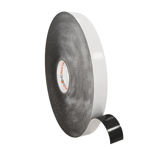 KLEBESHOP24 Doppelseitiges Klebeband schwarz für Wand | Montageklebeband | 5 oder 66 Meter | Breite & Menge auf Rolle wählbar / 15 mm x 66 m KLEBESHOP24 Doppelseitiges Klebeband schwarz für Wand | Montageklebeband | 5 oder 66 Meter | Breite & Menge auf Rolle wählbar / 15 mm x 66 m von KLEBESHOP24