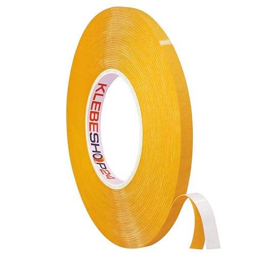 KLEBESHOP24 Doppelseitiges PVC Klebeband | 50 m Länge | Breite wählbar | Weiß | Extra stark klebend | Reißfest, robust, strapazierfähig | Universelles Montageklebeband ~ 12 mm x 50 m KLEBESHOP24 Doppelseitiges PVC Klebeband | 50 m Länge | Breite wählbar | Weiß | Extra stark klebend | Reißfest, robust, strapazierfähig | Universelles Montageklebeband ~ 12 mm x 50 m von KLEBESHOP24
