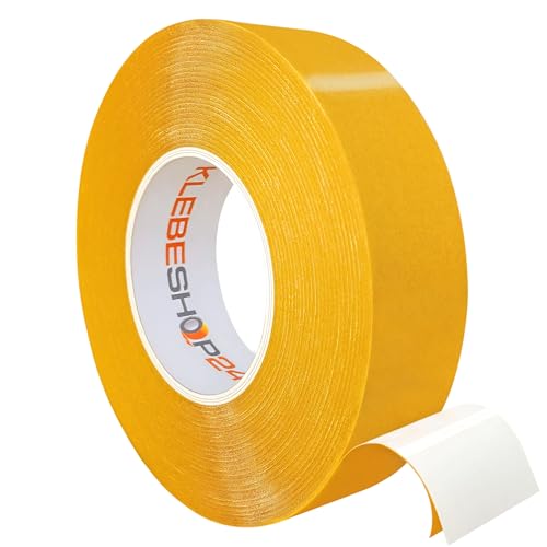 Doppelseitiges PVC Klebeband | 50 m Länge | Breite wählbar | Weiß | Extra stark klebend | Reißfest, robust, strapazierfähig | Universelles Montageklebeband ~ 30 mm x 50 m Doppelseitiges PVC Klebeband | 50 m Länge | Breite wählbar | Weiß | Extra stark klebend | Reißfest, robust, strapazierfähig | Universelles Montageklebeband ~ 30 mm x 50 m von KLEBESHOP24