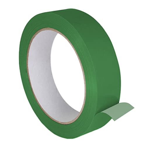 KLEBESHOP24 Einseitiges PVC-Klebeband | Universell einsetzbar | Zum Verkleben und Markieren | 25 mm x 66 m | Farbe wählbar / 1 Rolle, grün von KLEBESHOP24