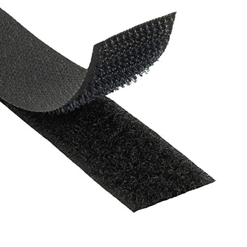 KLEBESHOP24 Klettband zum Nähen, Hakenset + Flausch, schwarz, 20 mm x 8 m (weitere Varianten auf der Artikelseite wählbar) von KLEBESHOP24