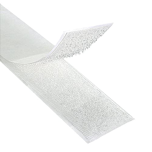 KLEBESHOP24 KLETTBAND ZUM NÄHEN | SET HAKEN + FLAUSCH | Weiß, 25 mm x 3 m (andere Varianten auf Artikelseite wählbar) von KLEBESHOP24