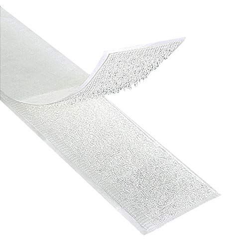 Klebeshop24 KLETTBAND ZUM NÄHEN | SET HAKEN + FLAUSCH | Weiß, 30 mm x 3 m (andere Varianten auf Artikelseite wählbar) von KLEBESHOP24