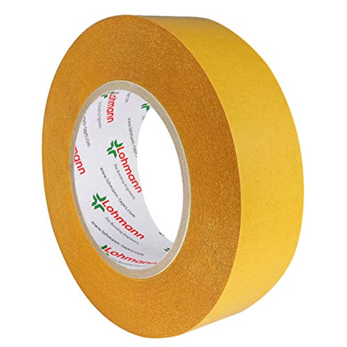 KLEBESHOP24 Lohmann Duplocoll 810 | Doppelseitiges Klebeband | Transparent | Starke Haftung auf vielen Materialien / 9 mm x 50 m auf Rolle von KLEBESHOP24