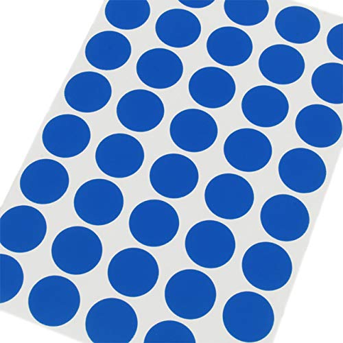 KLEBESHOP24 Markierungspunkte aus Papier selbstklebend Farbe, Größe und Menge auswählbar (dunkelblau 12 mm 50 Stück) von KLEBESHOP24