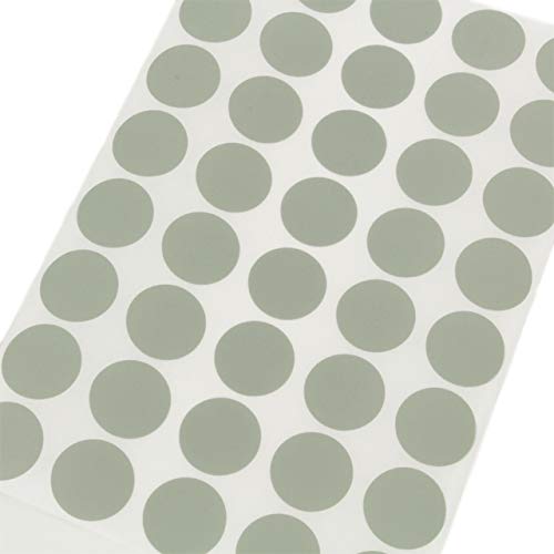 KLEBESHOP24 Markierungspunkte aus Papier selbstklebend Farbe, Größe und Menge auswählbar (hellgrau 8 mm 50 Stück) von KLEBESHOP24
