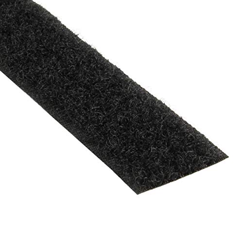 KLETTBAND SELBSTKLEBEND | Haken- oder Flauschband | Farbe, Breite, Länge wählbar/Flauschband, schwarz, 16 mm x 3 m von KLEBESHOP24