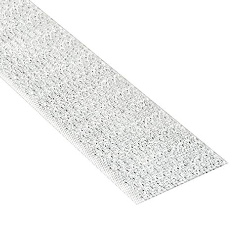 KLETTBAND SELBSTKLEBEND | Haken- oder Flauschband | Farbe, Breite, Länge wählbar/Hakenband, weiß, 16 mm x 3 m von KLEBESHOP24