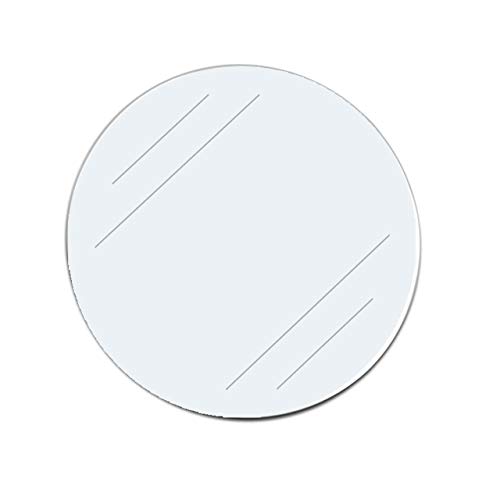 Klebeetiketten selbstklebend | Transparent | Durchmesser & Menge wählbar | Einseitige Klebepunkte (100 mm, 100 Stück) von KLEBESHOP24