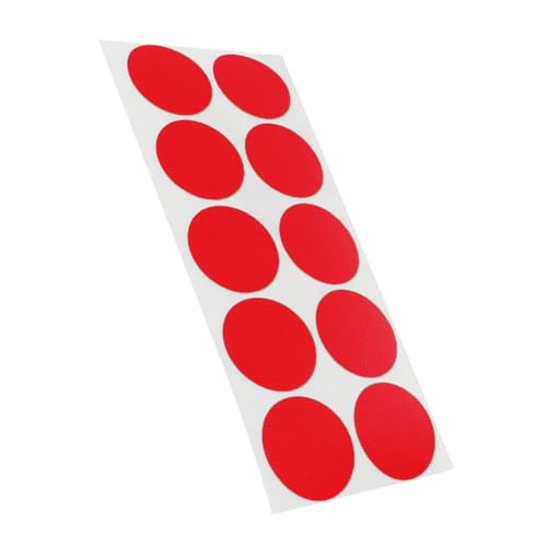 Klebepunkte farbig | PE-beschichtete Markierungspunkte | Farbe, Menge & Durchmesser wählbar | Bunte Klebepunkte (Rot, Ø 30 mm, 100 Stück) von KLEBESHOP24