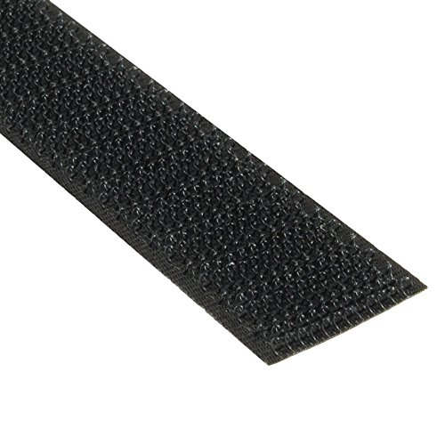 Klebeshop24 KLETTBAND ZUM NÄHEN | HAKENBAND ODER FLAUSCHBAND | Farbe, Breite & Länge wählbar/Hakenband, 100 mm x 3 m, schwarz von KLEBESHOP24