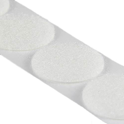 Klettpunkte selbstklebend, Haken oder Flausch, schwarz & weiß, verschiedene Verpackungseinheiten und Durchmesser ~ Ø 19 mm weiß Haken 100 Stück Klettpunkte selbstklebend, Haken oder Flausch, schwarz & weiß, verschiedene Verpackungseinheiten und Durchmesser ~ Ø 19 mm weiß Haken 100 Stück von KLEBESHOP24