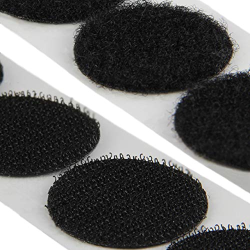 Klettpunkte selbstklebend, Set Haken & Flausch, verschiedene Durchmesser und Farben / Ø16 mm, schwarz, 20 Stück Klettpunkte selbstklebend, Set Haken & Flausch, verschiedene Durchmesser und Farben / Ø16 mm, schwarz, 20 Stück von KLEBESHOP24