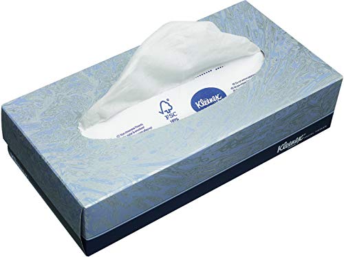 KLEENEX® Kosmetiktuch, 2lagig, 21,5 x 18,5 cm, weiß (100 Blatt), Sie erhalten 1 Packung á 100 Blatt von KLEENEX