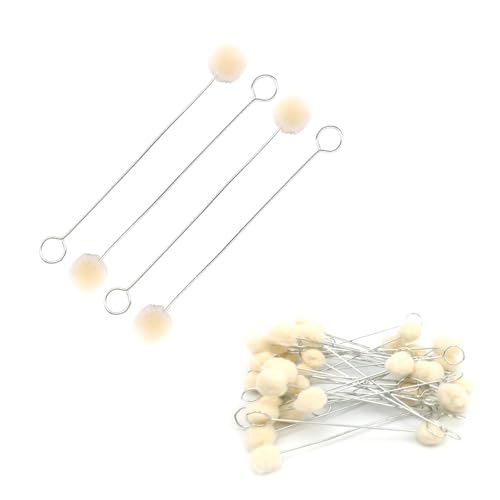 100 Stück Malschwamm, KLEHOPE Leather Dyeing Tool Colour Set, Handgefertigtes DIY Wolle Daubers Ballpinsel, Wool Daubers Ball Brush zum Färben, Kleben und Basteln 100 Stück Malschwamm, KLEHOPE Leather Dyeing Tool Colour Set, Handgefertigtes DIY Wolle Daubers Ballpinsel, Wool Daubers Ball Brush zum Färben, Kleben und Basteln von KLEHOPE