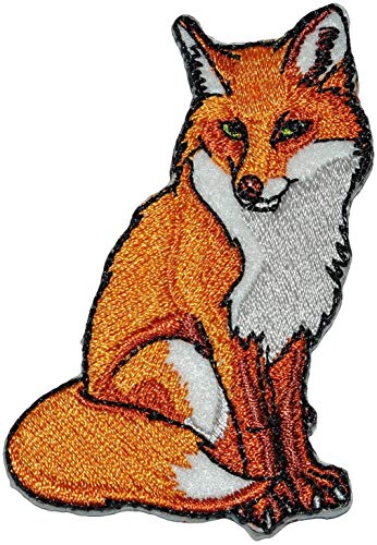 FUCHS - sitzend - Aufnäher/Iron On Patch/Aufbügler/Applikation von Kleiber