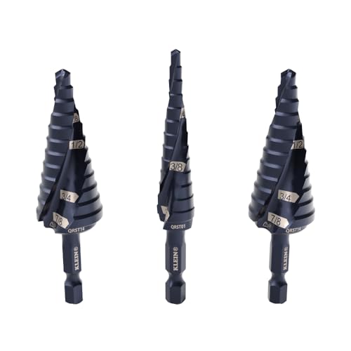 Klein Tools QRST2S Schnellwechsel-Stufen-Bit-Set, 3-teilig, langlebige Aluminium-Titan-Beschichtung, schlagfester Sechskantschaft Klein Tools QRST2S Schnellwechsel-Stufen-Bit-Set, 3-teilig, langlebige Aluminium-Titan-Beschichtung, schlagfester Sechskantschaft von KLEIN TOOLS