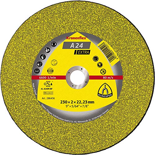 25 x Klingspor A 24 EX Trennscheiben, 125 x 3,2 x 22,23 mm gekröpft von KLINGSPOR