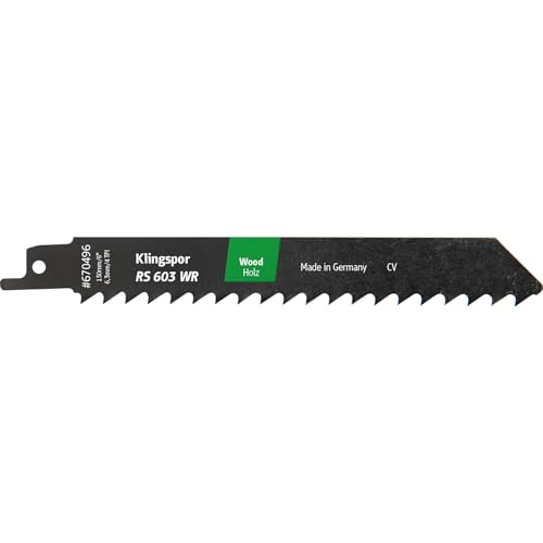 5 x Klingspor RS 603 WR Säbelsägeblätter 230 x 19 x 1,2 mm Nutzlänge 210Crom-Vanadium gefräst, geschränkt, 3 Zähne pro Zoll von KLINGSPOR