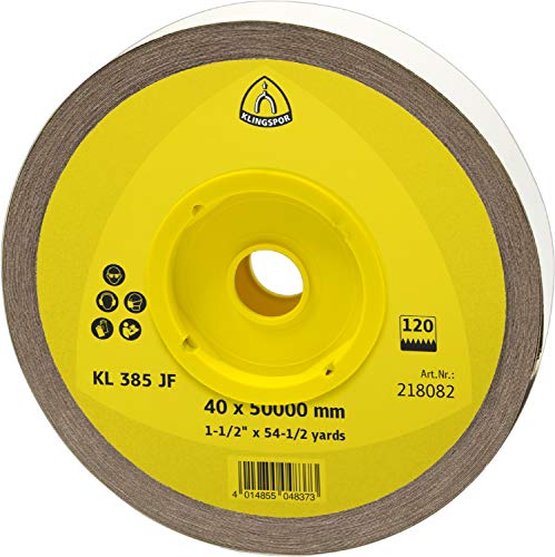 Klingpsor 218077 KL 385 JF, Schleifleinen ROLLE, Einheit brown Verpackung, 40X50000, 40, 1 von KLINGSPOR