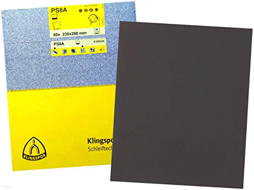 Klingpsor 269269 PS 8 A, Blätter mit Schleifpapier, wasserdicht, 230X280, 180, 50, 50 Stück Klingpsor 269269 PS 8 A, Blätter mit Schleifpapier, wasserdicht, 230X280, 180, 50, 50 Stück von KLINGSPOR