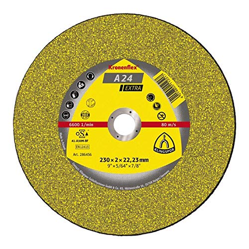 Klingpsor 351254 A 24 Extra Kronenflex Trennscheiben für Metall Universal, X-LOCK, Gerade, 125mm x 2.5mm x 22.23mm, 25 Stück, farbe Klingpsor 351254 A 24 Extra Kronenflex Trennscheiben für Metall Universal, X-LOCK, Gerade, 125mm x 2.5mm x 22.23mm, 25 Stück, farbe von KLINGSPOR