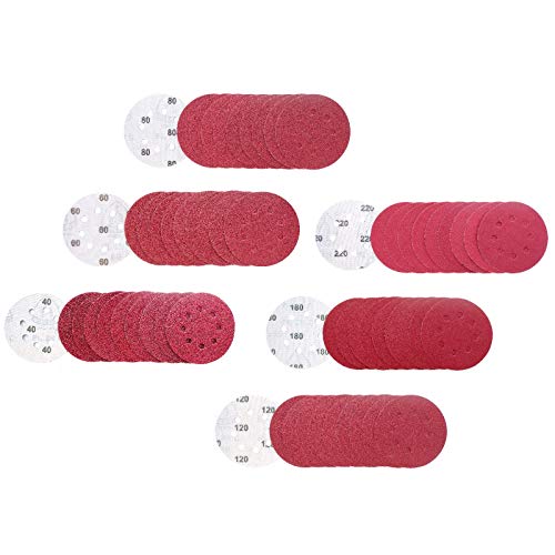Klingspor PL 28 CK Schleifscheibe | Ø 125 mm | 8 Loch (GLS 5) | 60-teiliges Premium-Set | gemischte Körnungen von KLINGSPOR