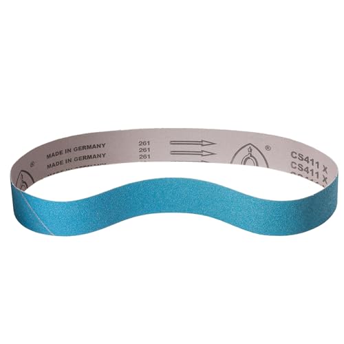 Klingspor Zirkon Schleifband CS411X - 50 x 800 mm - Körnung 80 - für Metall & Stahl - robuste Gewebeunterlage - Profi-Schleifbänder für Bandschleifmaschinen Klingspor Zirkon Schleifband CS411X - 50 x 800 mm - Körnung 80 - für Metall & Stahl - robuste Gewebeunterlage - Profi-Schleifbänder für Bandschleifmaschinen von KLINGSPOR
