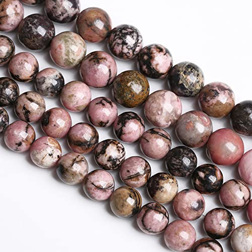 10 mm, 36 Stück Natursteinperlen mit schwarzen Streifen, Rhodochrosit, Edelsteinperlen für Schmuckherstellung, DIY, Armband, Halskette, Halbedelkristall-Perlen 10 mm, 36 Stück Natursteinperlen mit schwarzen Streifen, Rhodochrosit, Edelsteinperlen für Schmuckherstellung, DIY, Armband, Halskette, Halbedelkristall-Perlen von KLIYBGTHIJTP