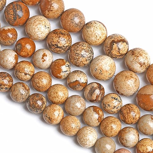 10 mm, 38 Stück Naturstein-Bild-Jaspis, lose Perlen für Schmuckherstellung, DIY-Armbänder 10 mm, 38 Stück Naturstein-Bild-Jaspis, lose Perlen für Schmuckherstellung, DIY-Armbänder von KLIYBGTHIJTP