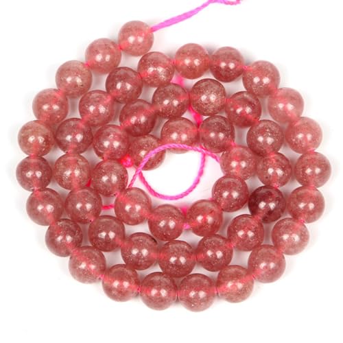36 Stück 10 mm natürliche Erdbeer-Kristall-Runde Perlen für die Schmuckherstellung DIY Armband Halskette 36 Stück 10 mm natürliche Erdbeer-Kristall-Runde Perlen für die Schmuckherstellung DIY Armband Halskette von KLIYBGTHIJTP