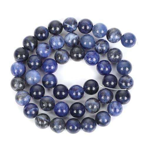 36 Stück 10 mm natürliche blaue Steinperlen, runde Perlen für die Schmuckherstellung, DIY-Armband, Halskette 36 Stück 10 mm natürliche blaue Steinperlen, runde Perlen für die Schmuckherstellung, DIY-Armband, Halskette von KLIYBGTHIJTP