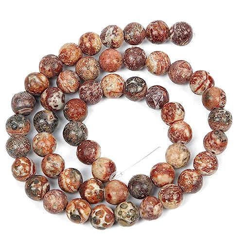 36 Stück 10 mm natürliche rote Leopardenhaut-Steinperlen, runde Perlen für die Schmuckherstellung, DIY-Armband, Halskette 36 Stück 10 mm natürliche rote Leopardenhaut-Steinperlen, runde Perlen für die Schmuckherstellung, DIY-Armband, Halskette von KLIYBGTHIJTP