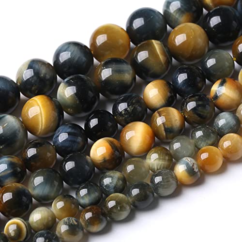 45 Stück 8 mm AAA Traumhafte Tigerauge Steinperlen Natur Edelstein Perle Kristall Heilenergie Schmuckherstellung DIY 15 Zoll von KLIYBGTHIJTP