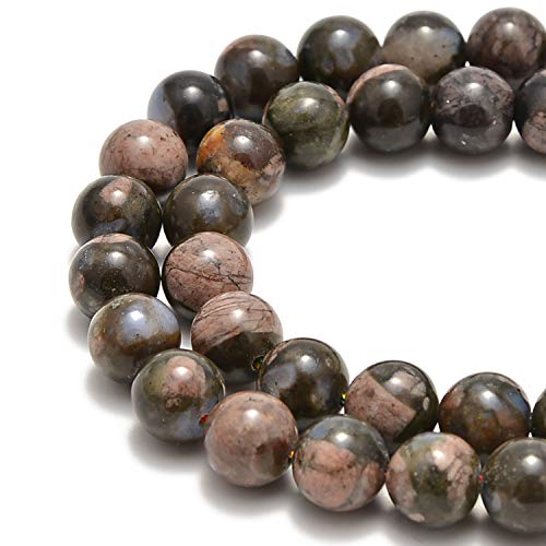 45 Stück 8 mm natürlicher Llanit (Que Sera), runde Abstandshalter, lose Steinperlen für Schmuckherstellung, 39,4 cm, 1 Strang (Llanite (Que Sera), 8 mm, 45 Stück von KLIYBGTHIJTP
