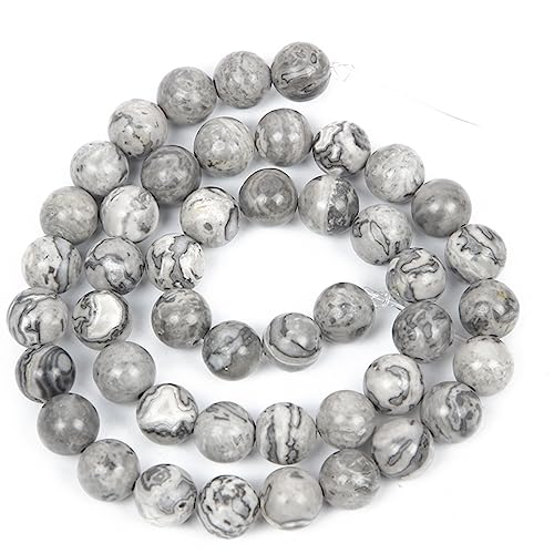 46 Stück 8 mm Naturstein-Runde Perlen für die Schmuckherstellung DIY Armband Halskette 46 Stück 8 mm Naturstein-Runde Perlen für die Schmuckherstellung DIY Armband Halskette von KLIYBGTHIJTP