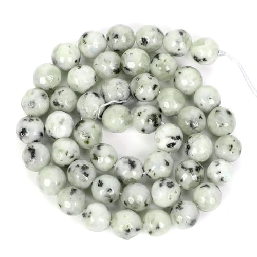46 Stück 8 mm natürliche Tian Shan Jade Stein runde Perlen für Schmuckherstellung DIY Armband Halskette von KLIYBGTHIJTP