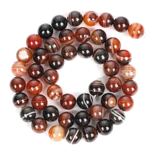 46 Stück 8 mm natürliche Traumachat-Stein-Runde Perlen für die Schmuckherstellung DIY Armband Halskette 46 Stück 8 mm natürliche Traumachat-Stein-Runde Perlen für die Schmuckherstellung DIY Armband Halskette von KLIYBGTHIJTP