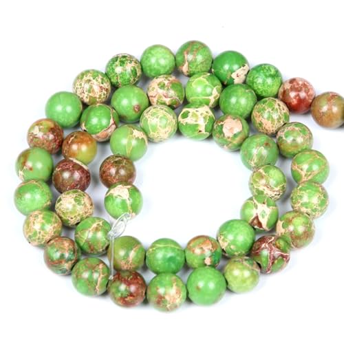 46 Stück 8 mm natürliche grüne Jaspis-Imitation, runde Perlen für die Schmuckherstellung, DIY-Armband, Halskette 46 Stück 8 mm natürliche grüne Jaspis-Imitation, runde Perlen für die Schmuckherstellung, DIY-Armband, Halskette von KLIYBGTHIJTP