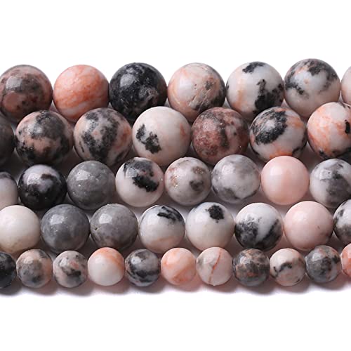 6 mm 60 Stück Naturstein-Perlen, Zebra-Jaspis, lose Perlen für Schmuckherstellung, DIY, Armband, Halskette 6 mm 60 Stück Naturstein-Perlen, Zebra-Jaspis, lose Perlen für Schmuckherstellung, DIY, Armband, Halskette von KLIYBGTHIJTP