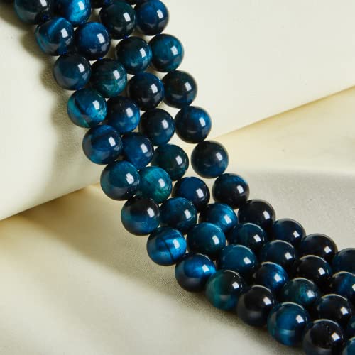 60 Stück 6 mm natürliche Aquamarin-Tigerauge-Perlen, Edelstein, rund, lose, für die Schmuckherstellung 60 Stück 6 mm natürliche Aquamarin-Tigerauge-Perlen, Edelstein, rund, lose, für die Schmuckherstellung von KLIYBGTHIJTP