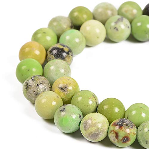 60 Stück natürliche australische Jade-Edelsteine, runde Abstandshalter, lose Steinperlen für Schmuckherstellung, 39,4 cm, 1 Strang (australische Jade, 6 mm, 60 Perlen) von KLIYBGTHIJTP