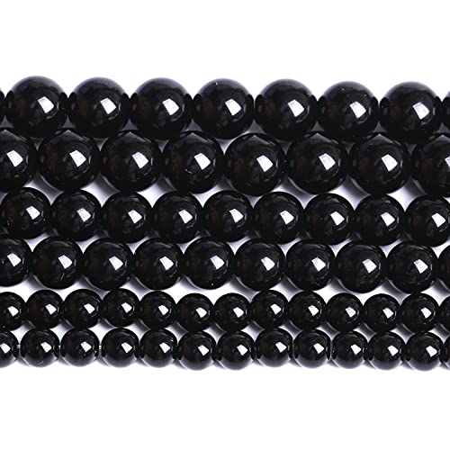 8 mm, 100 Stück natürliche schwarze Achate, Onyx-Steinperlen, glatt, rund, lose Abstandshalter für Schmuckherstellung, DIY-Armbänder, 81,3 cm, 2 Stränge 8 mm, 100 Stück natürliche schwarze Achate, Onyx-Steinperlen, glatt, rund, lose Abstandshalter für Schmuckherstellung, DIY-Armbänder, 81,3 cm, 2 Stränge von KLIYBGTHIJTP