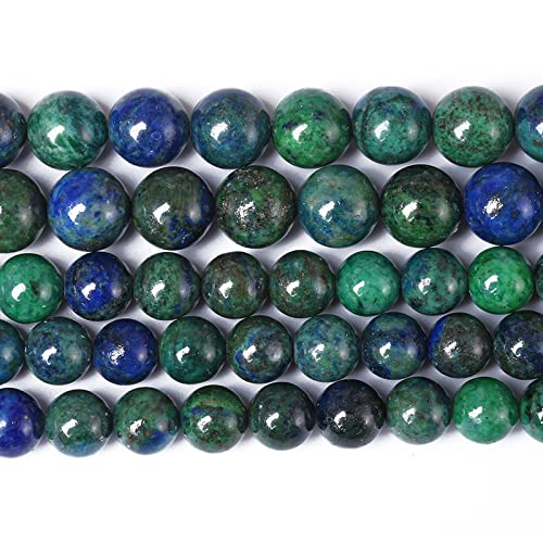 8 mm, 45 Stück Naturstein-Lapis-Chrysokoll-Perlen für Schmuckherstellung, DIY-Armbänder 8 mm, 45 Stück Naturstein-Lapis-Chrysokoll-Perlen für Schmuckherstellung, DIY-Armbänder von KLIYBGTHIJTP